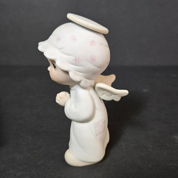 Precious Moments Jonathan & David 1982 The First Noel Porcelain Angel Figurine - Picture 5 of 10